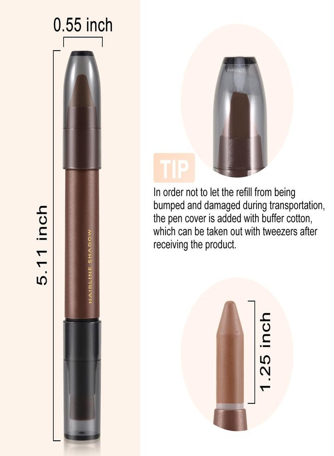 Boobeen Hairline Powder Stick, Hair Shadow Concealer for Thinning Hair, Waterproof Root Touch-Up to Quickly Cover Grey and Conceal Hair Loss - Image 4